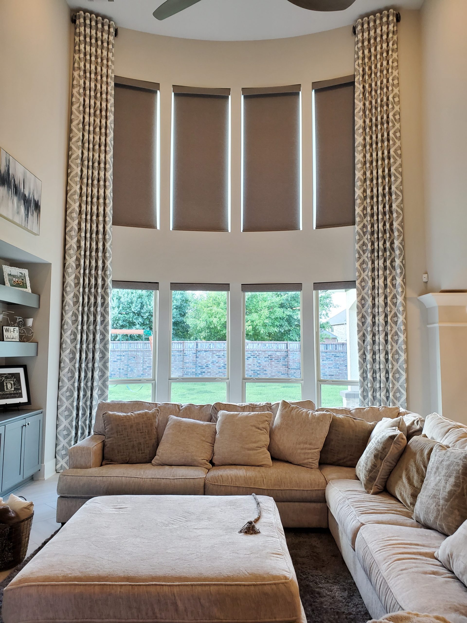 How To Install 2 Story Curtains: A Tall Order! - Huetiful Homes
